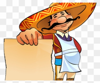 Mexico Clipart Mexican Restaurant - Mexican Man Cartoon Png Transparent Png