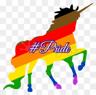 #pride Unicorn Decal - Unicorn Lgbt Clipart