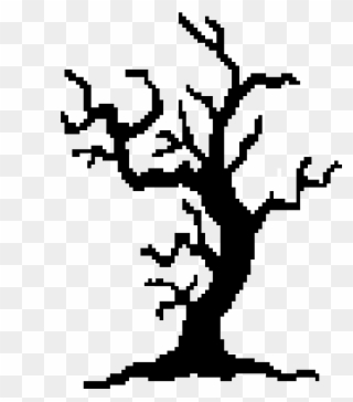 Spooky Trees Clipart , Png Download - Halloween Spooky Tree Silhouette Transparent Png