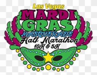 Mardi Gras Masquerade Half Marathon, 10k & 5k Clipart