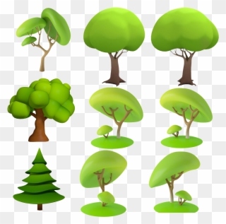 Dimensional Space Animation Tree Cartoon D Trees - 3d Model Cartoon Tree Png Clipart