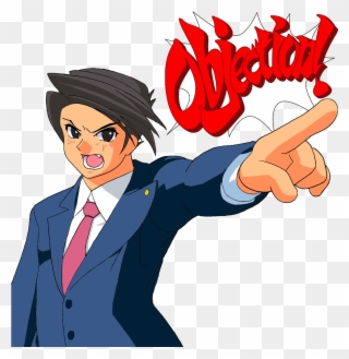 Ace Attorney Clipart Objection - Apollo Justice: Ace Attorney - Png Download