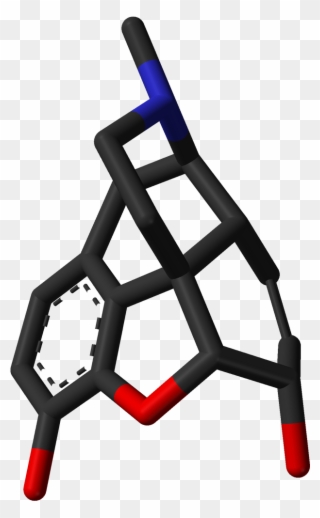 Morphine From Xtal 3d Sticks Skeletal - Chlorpromazine Clipart