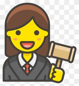 Woman Judge Emoji - Pilot Woman Icon Clipart