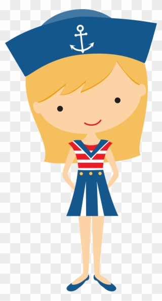 Sailor Girl Clip Art - Nautical Theme Hats Clipart - Png Download