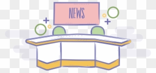 News Clipart Line - News Room Clipart - Png Download