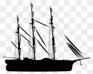 Ship Silhouette - Mast Clipart