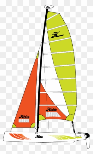 Hobie Cat Getaway Sail Boat - Hobie Getaway Sail Clipart