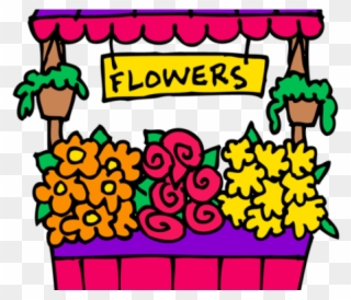 Shop Clipart Cartoon - Flower Shop Clip Art - Png Download