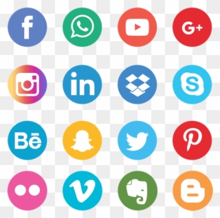 640 X 640 15 - Social Media Icon Blue Clipart