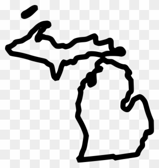 Png File Svg - State Of Michigan Outline Clipart
