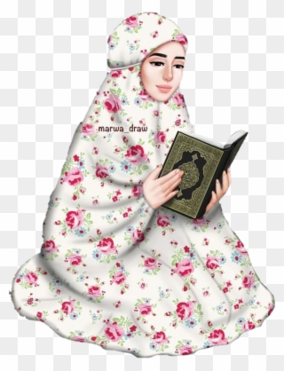 Islamic Muslim Quran Alquran Prying Hijab Girls Allah - Dua Quote Jumma Mubarak Clipart