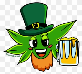 Clipart Dog St Patrick Day - St Patty's Day Weed - Png Download
