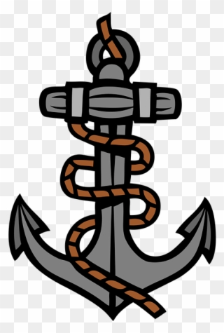 Marine Clipart Anchor Rope - Png Download