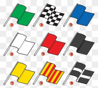 Flags Image Black And White Download - Flags In Racing Clipart