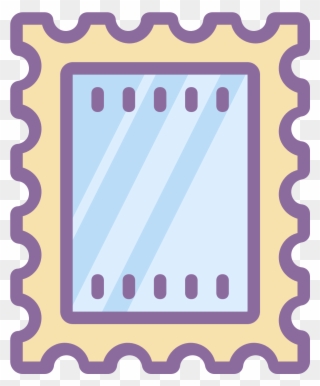 Post Stamp Icon - Clip Art Postcard Stamps - Png Download