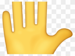 Hand Emoji Clipart Stop Sign - Sign - Png Download