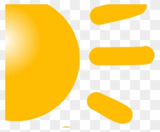 Sun Clipart Half - Circle - Png Download
