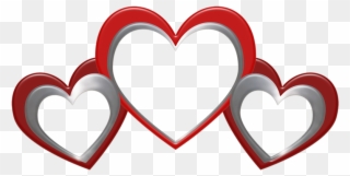 Hearts ‿✿⁀♡♥♡❤ Happy Valentines Day, Red Hearts, Boarders - Heart Clipart