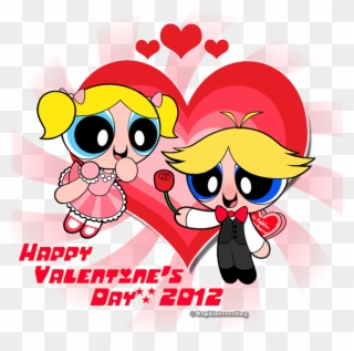 Happy Valentines Day Powerpuff Girls - The Powerpuff Girls Clipart