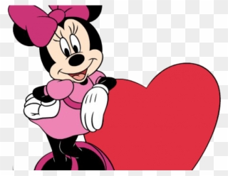 Valentines Day Clipart Minnie Mouse - Minnie Mouse Pink Png Transparent Png