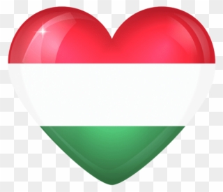 Free Png Download Hungary Large Heart Flag Clipart - Heart Transparent Png