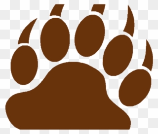 Brown Bear Clipart Paw - Grizzly Bear Paw Logo - Png Download