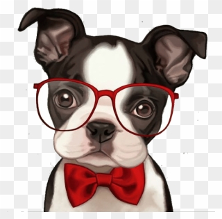 Illustrations Animalières, Illustration Art, Diy Glasses, - Boston Terrier Clipart Png Transparent Png