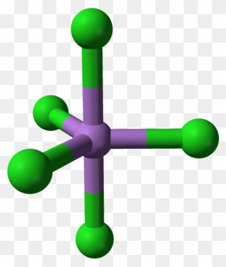 Arsenic Pentachloride From Xtal 3d Balls - Arsenic Molecule Clipart