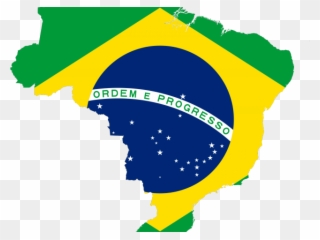 World Map Flag Clipart Png - Flag Of Brazil Transparent Png