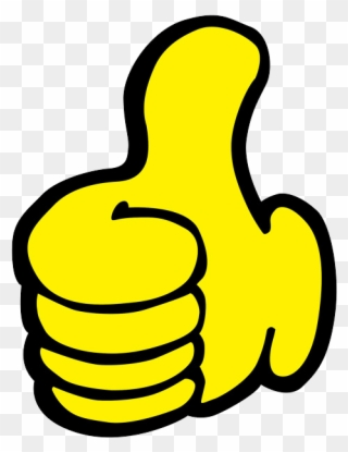 Like Png - Yellow Thumbs Up Png Clipart
