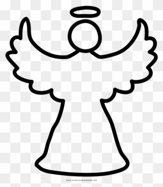 Christmas Angel Coloring Page - Xmas Angel Drawing Clipart