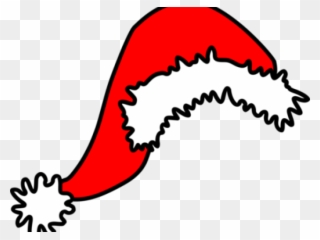 Drawn Santa Hat Christmas Clip Art Santa - Christmas Hat Drawing Png Transparent Png