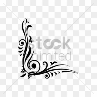 93 Calligraphy Flower Border Designs Png Vector Flowers - Hanging Lamp Png Clipart Transparent Png