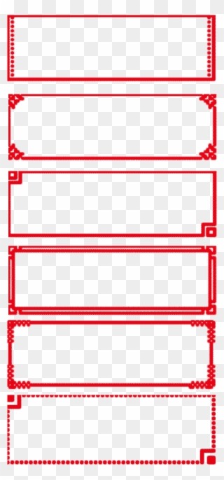 Big Red Classical Border Texture Rectangle Png And - Carmine Clipart