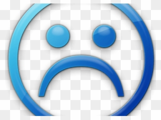 Sad Emoji Clipart Frowny Face - Sad Blue Png Transparent Png