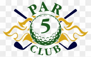 Deemples Par 5 Club - Golf Ball Decal Clipart