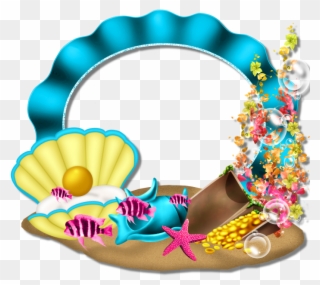 700 X 700 2 - Mermaid Frame Clipart Png Transparent Png