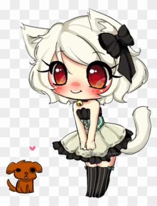 Kawaii Maid Cat Neko Anime Animegirl Animeneko Puppy - Imagens De Bonequinhas Kawaii Clipart