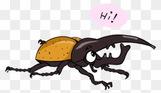 1080 X 720 4 - Rhinoceros Beetle Cute Cartoon Clipart