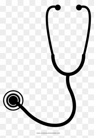 Stethoscope Coloring Page - Stethoscope Icon Png Hd Clipart