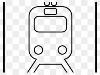 Train Station Clipart Black And White - Train - Png Download