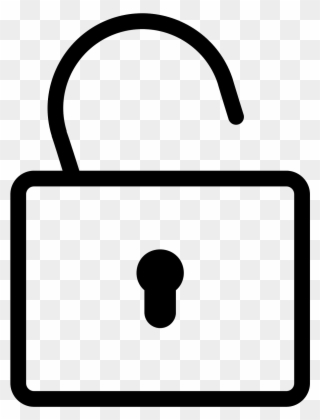 Png Black And White Padlock Png Icon - Lock For Locker Icon Clipart
