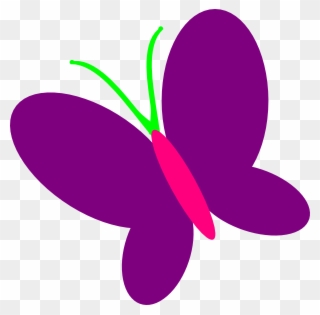 Purple Butterfly Clip Art - Spring Butterflies Clip Art - Png Download