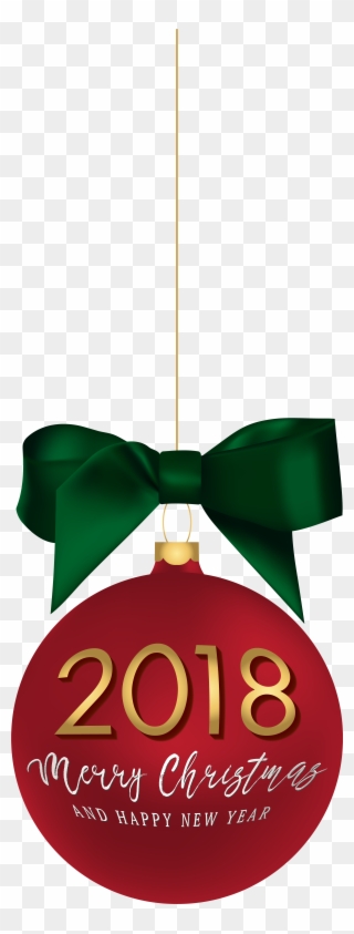 Happy New Year Ball Png Clip - Merry Christmas 2018 Transparent