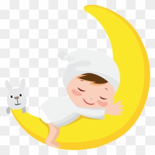 Moon ‿ ⁀ Good Night Baby, Baby Clip Art - Infant - Png Download - Full ...