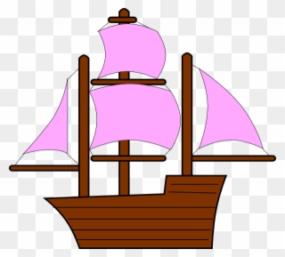 Pirates Clipart Boat - Ship Clip Art - Png Download