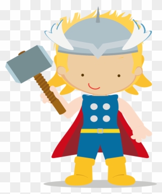 Avenger Babies Oh My Fiesta For Geeks - Thor Cute Png Clipart