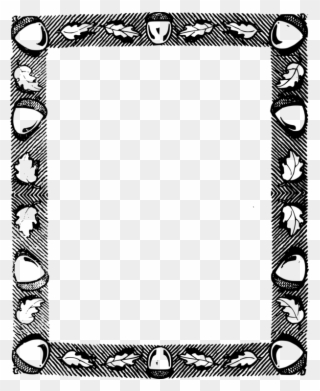 Borders And Frames Picture Frames Nut Fall - Nut Border Clipart