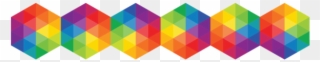 Hex Bracelet - Hexagon Tattoo Rainbow Clipart